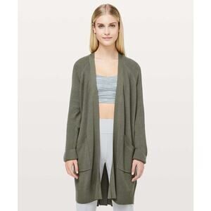 Lululemon Still At Ease Cashmere Tencel Wrap Grey Sage Comfort Casual Travel